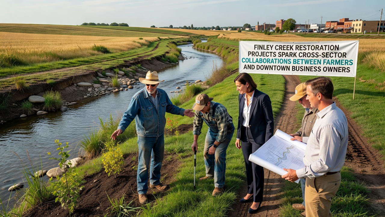 Cross-Sector Alliances Form Through Finley Creek Restoration Initiatives
